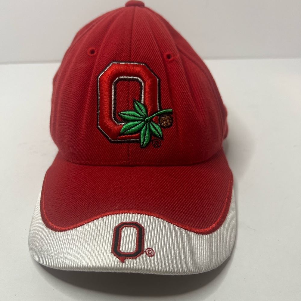 Ohio State Buckeyes Hat Cap Vintage  Red  Embroidered Adjustable Strap Back